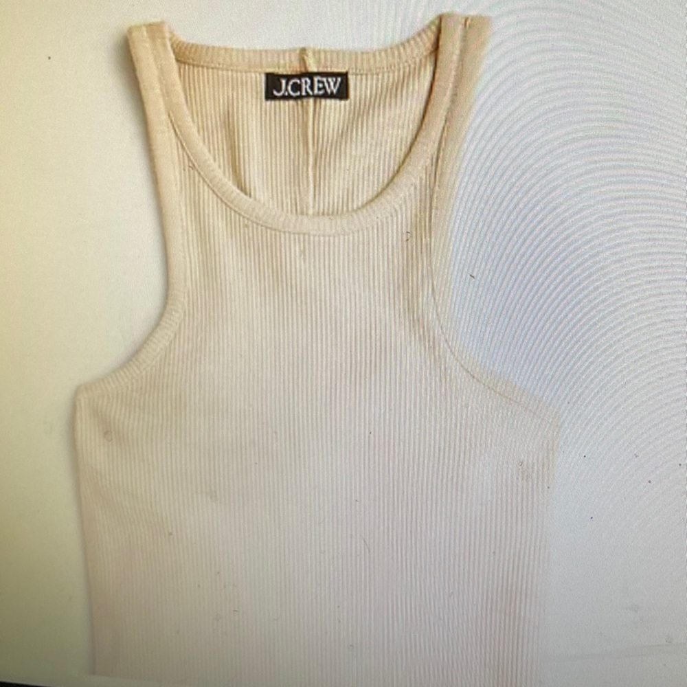 NWT jcrew khaki vintage rib tank top 1 sz med and 1 size large sold separately